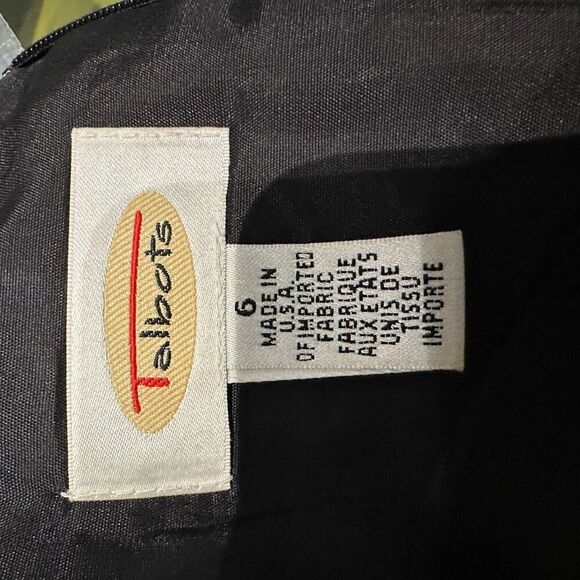 Talbots black wool suit dress- size 6 - Picture 5 of 8